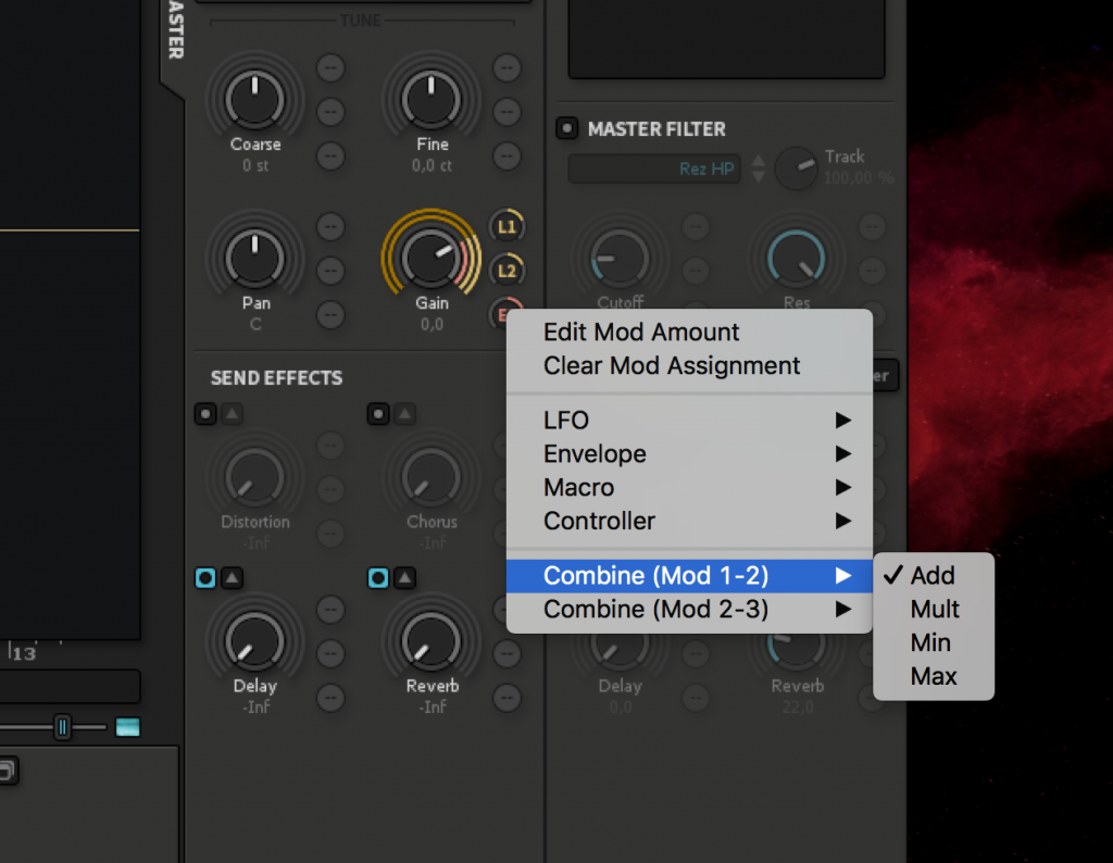 Combining Modulation Sources