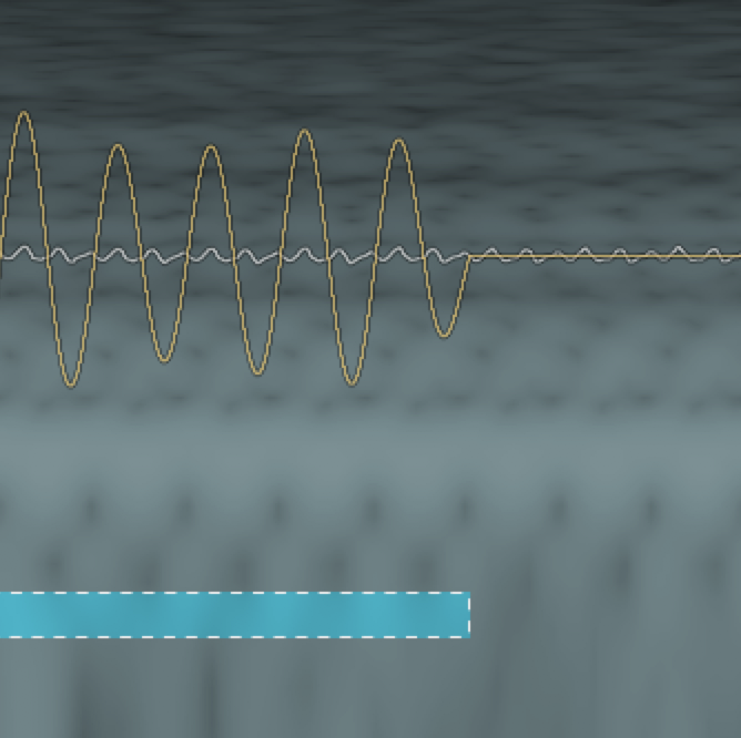 Fig. 5 - Editing a sample end at zero cross.