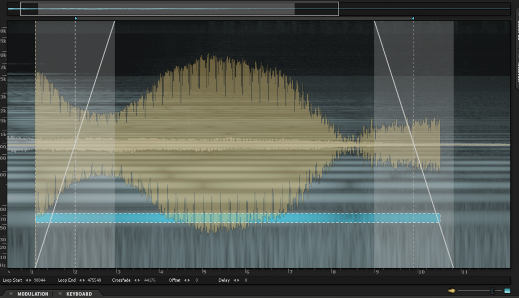 Fig. 6 - Adding cross fades